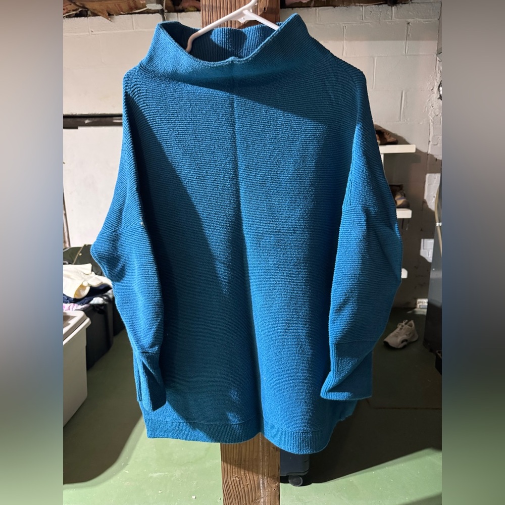 Free People Blue Ottoman Sweater